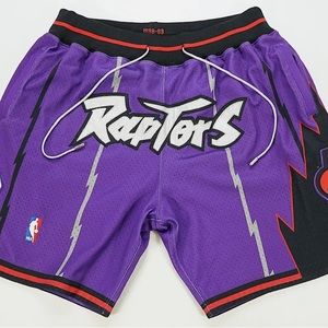 Rare JUST DON Toronto Raptors Basketball 1998-99 Hardwood Throwback Shorts (M)